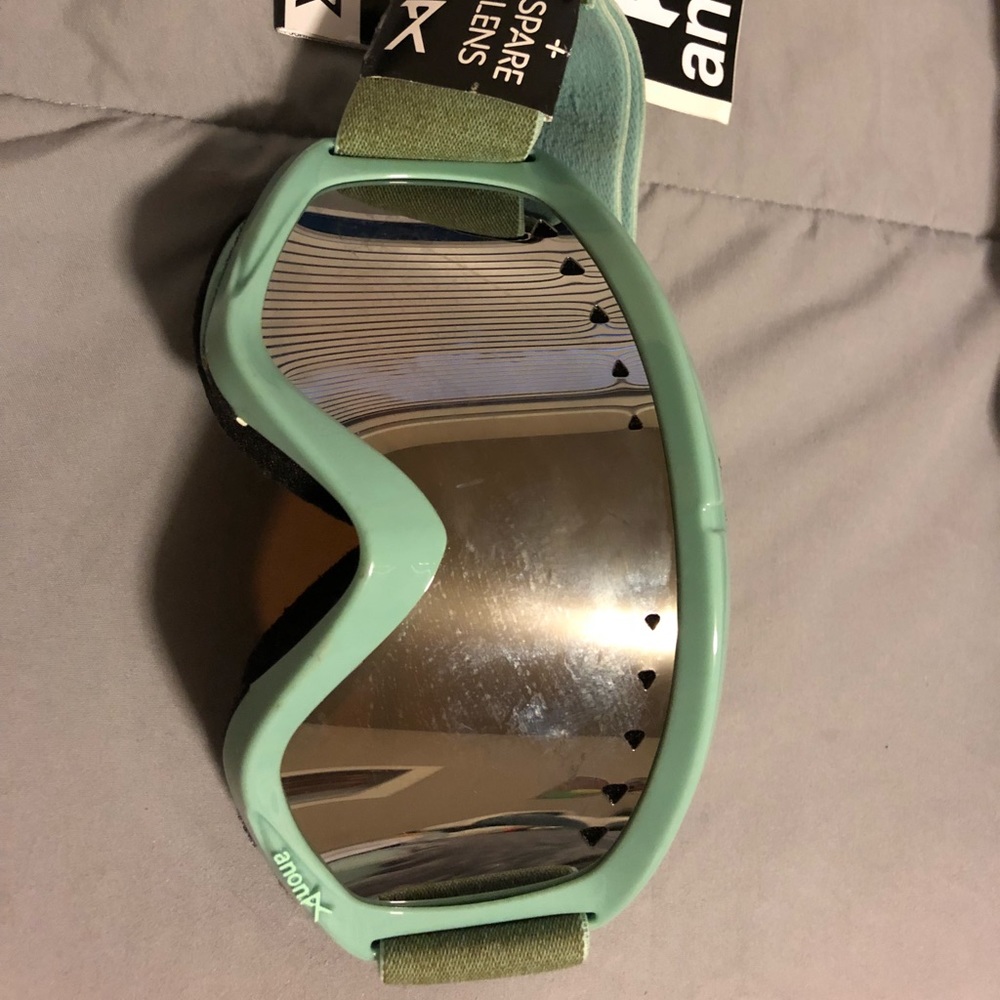 Turquoise Anon Snowboarding Goggles